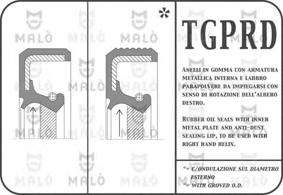 simering, diferential 11734PRDS AKRON-MALÒ