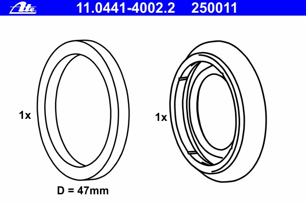 Set garnituri, Etrier frana 11.0441-4002.2 ATE