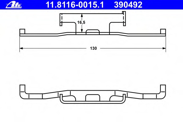 Arc, etrier frana 11.8116-0015.1 ATE