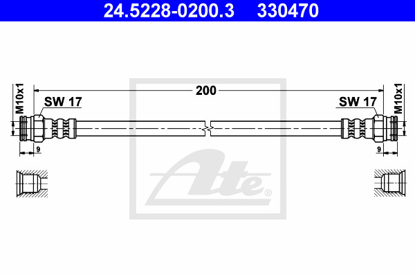 Furtun frana 24.5228-0200.3 ATE