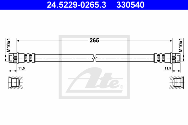 Furtun frana 24.5229-0265.3 ATE