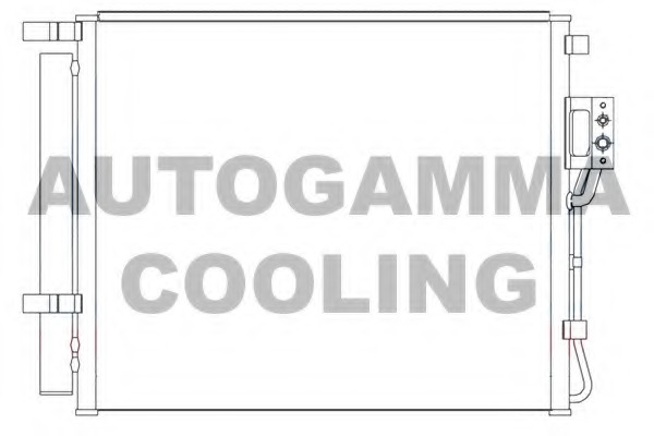 Condensator, climatizare 105856 AUTOGAMMA
