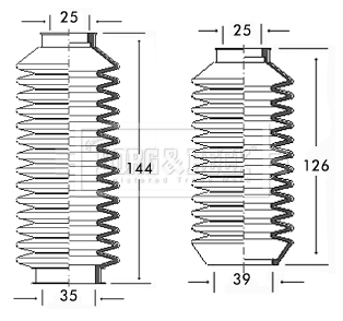 Burduf cauciuc, directie BSG3074 BORG & BECK