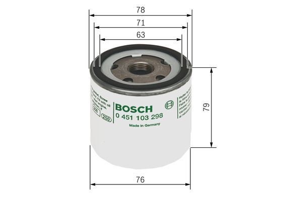 Filtru ulei 0 451 103 298 BOSCH