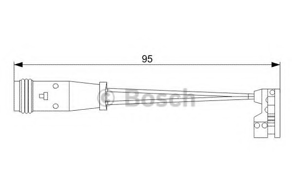 senzor de avertizare,uzura placute de frana 1 987 473 006 BOSCH