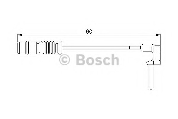 senzor de avertizare,uzura placute de frana 1 987 474 901 BOSCH