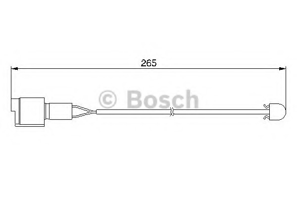 senzor de avertizare,uzura placute de frana 1 987 474 904 BOSCH