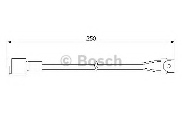 senzor de avertizare,uzura placute de frana 1 987 474 905 BOSCH