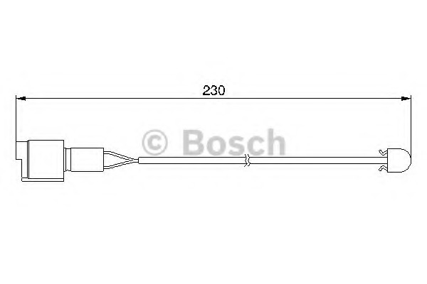 senzor de avertizare,uzura placute de frana 1 987 474 910 BOSCH