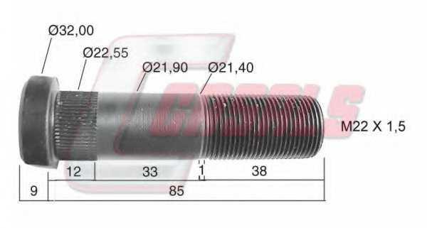 Bolt roata 21212 CASALS