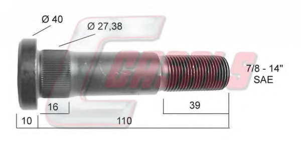 Bolt roata 21309 CASALS