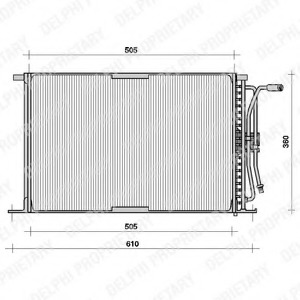 Condensator, climatizare TSP0225026 DELPHI