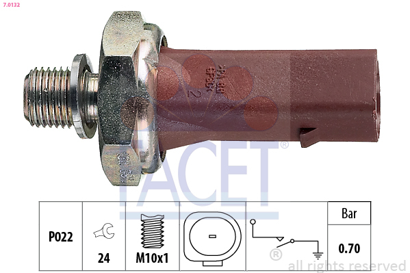 Senzor presiune ulei 7.0132 FACET