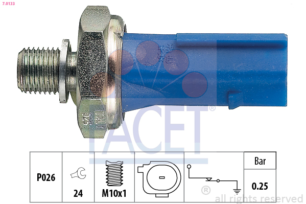 Senzor presiune ulei 7.0133 FACET