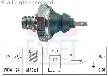Senzor presiune ulei 7.0138 FACET