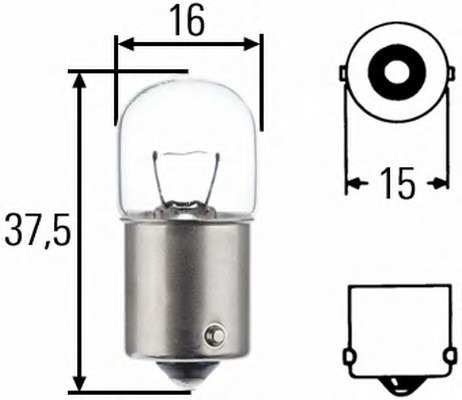 Bec incandescent 8GA 002 071-124 HELLA