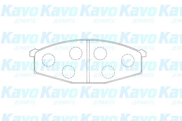 set placute frana,frana disc BP-6616 KAVO PARTS