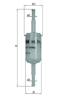 filtru combustibil KL 15 OF KNECHT