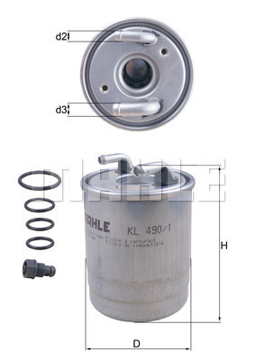 filtru combustibil KL 490/1D KNECHT