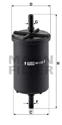 filtru combustibil WK 6002 MANN-FILTER
