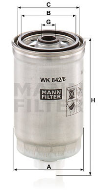 filtru combustibil WK 842/8 MANN-FILTER