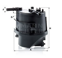 filtru combustibil WK 939 MANN-FILTER