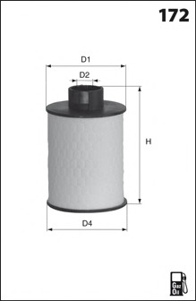 filtru combustibil G50 MECAFILTER