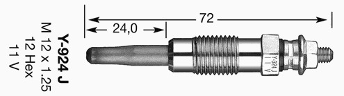 Bujie incandescenta 6305 NGK