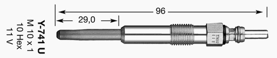 Bujie incandescenta 6943 NGK