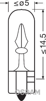 Bec, lumini bord 2722-02B OSRAM