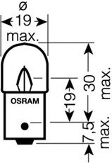 Bec, iluminare numar circulatie / Bec, lampa spate 5637 OSRAM