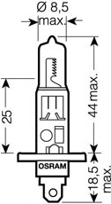 Bec, far faza lunga / Bec, far principal 64150-01B OSRAM