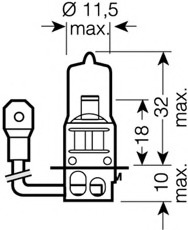 Bec, far faza lunga / Bec, far principal 64151-01B OSRAM