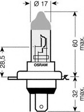 Bec, far faza lunga / Bec, far principal 64193ULT-01B OSRAM