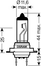 Bec, far faza lunga / Bec, far principal 64210 OSRAM