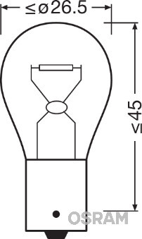 Bec, semnalizator / Bec, lampa frana 7507 OSRAM