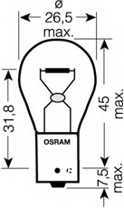 Bec, semnalizator / Bec, lampa frana 7507 OSRAM