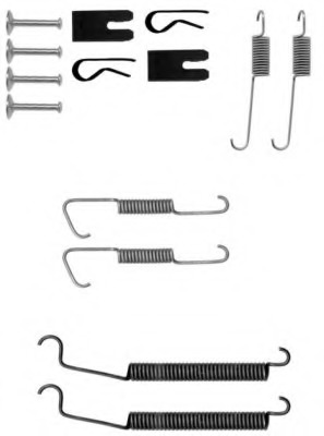 Set accesorii, sabot de frana X0118 PAGID