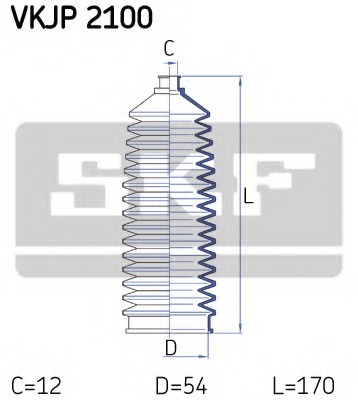 Ansamblu burduf, directie VKJP 2100 SKF