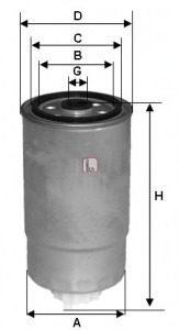 filtru combustibil S 5H2O NR SOFIMA